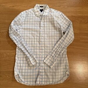 J Crew Shirt Men's Ludlow Medium Multicolor‎ Plaid 120's 2 Ply Cotton Preppy